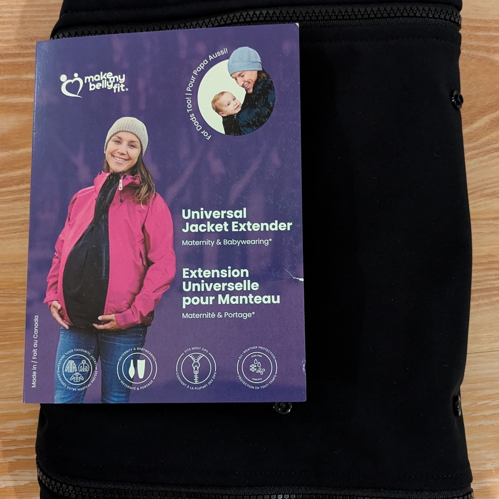 Carrier Or Maternity Jacket Extender - Black